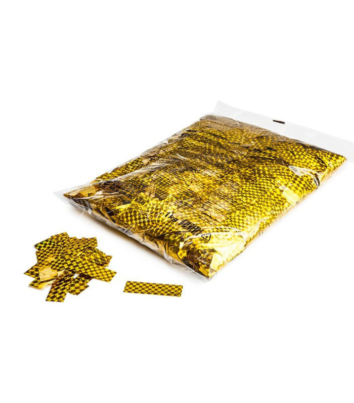 TCM FX - Laser Konfetti Téglalapok 55x17mm - Gold - 1 kg